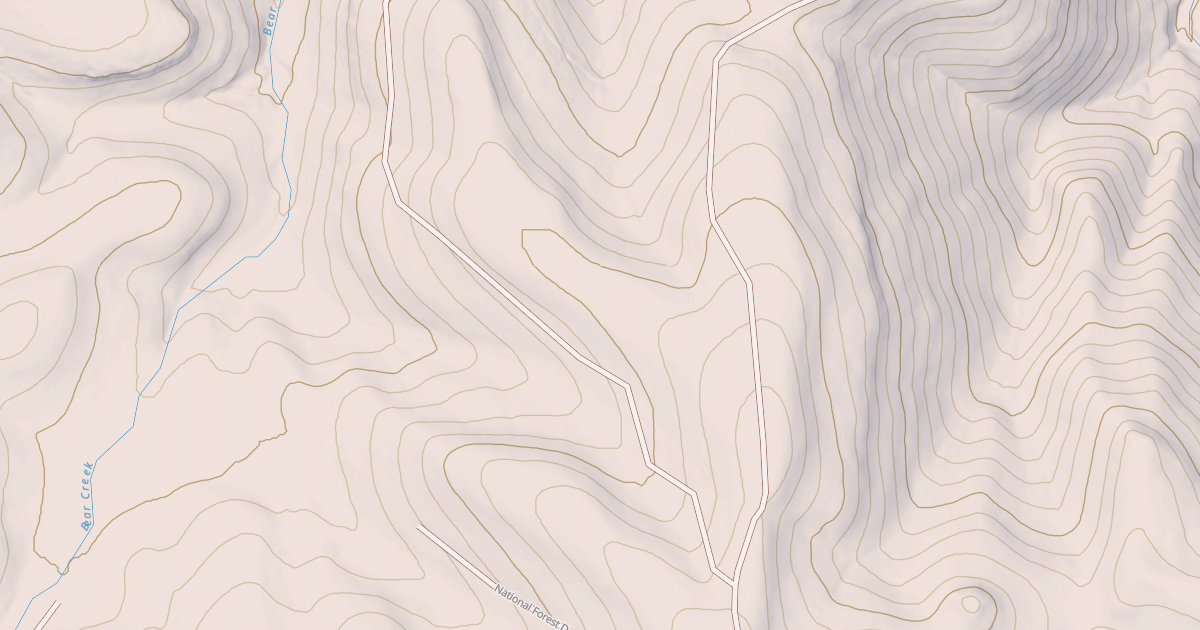 Map preview of USFS National Forest System Roads {BAE12B47-67D7-4411-9368-A6CCDE54419D}