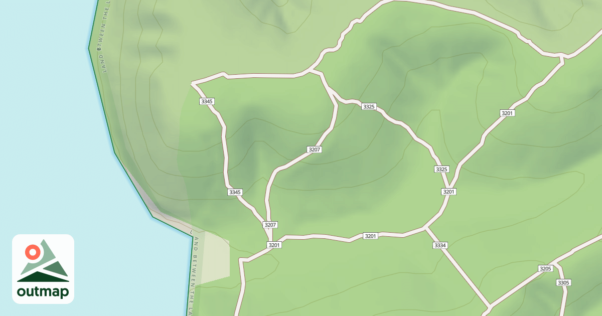 Map of USFS Motor Vehicle Use Map Trails 19016