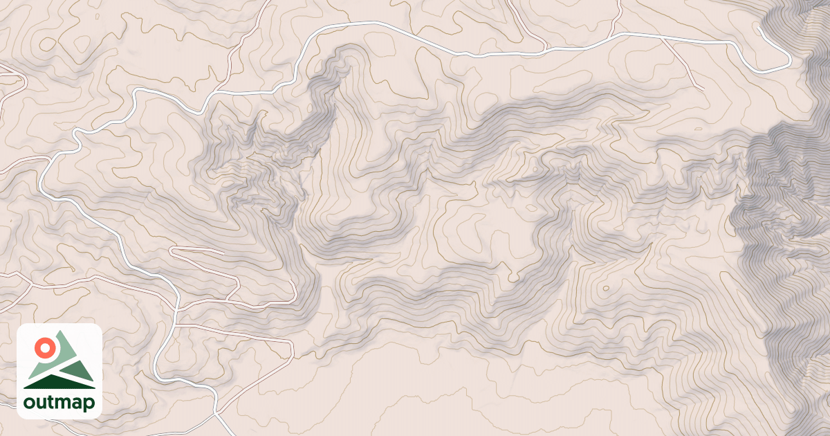 Map of BISHOP MTN