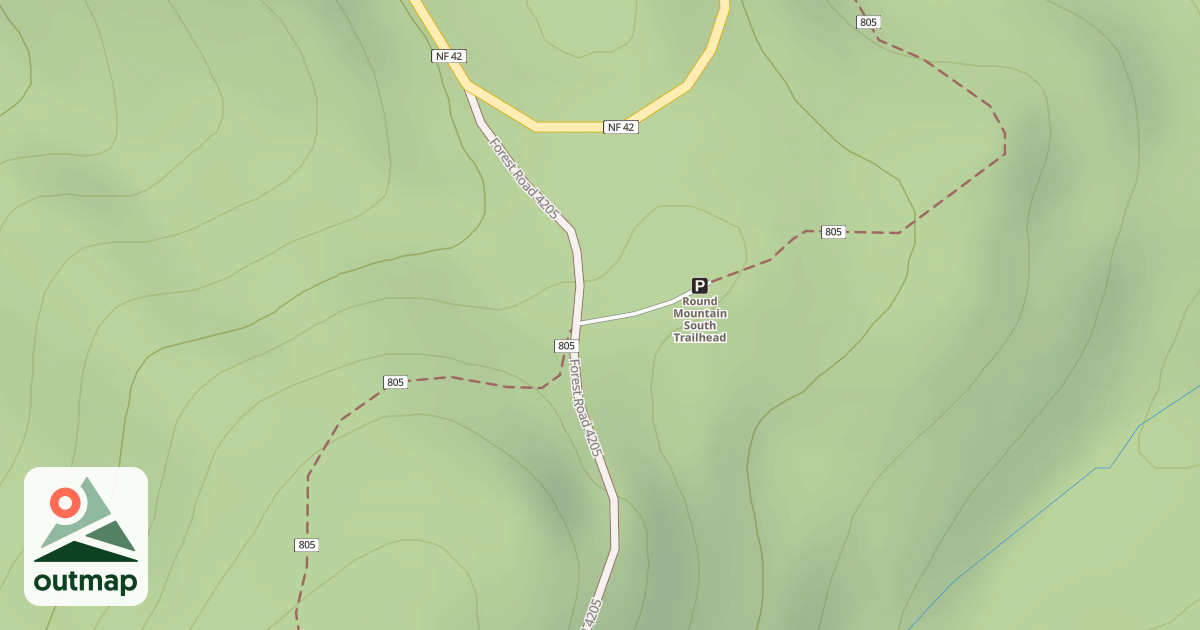 Map of USFS Motor Vehicle Use Map Roads {2BAE28E6-A131-44D1-81C5-74866FE4895F}