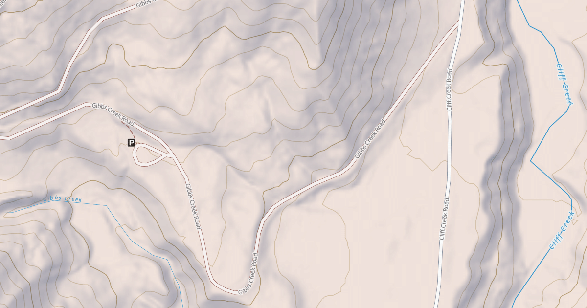 Map preview of GIBBS CREEK