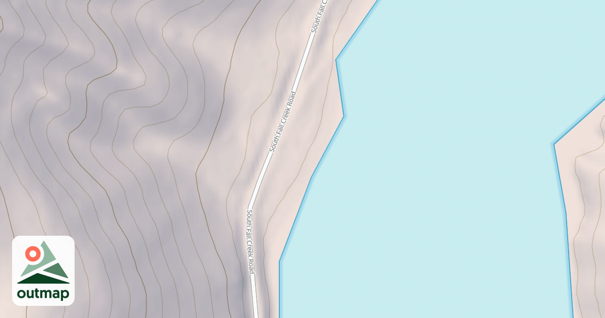 Map of FALL CRK BOAT LAUNCH-LOW