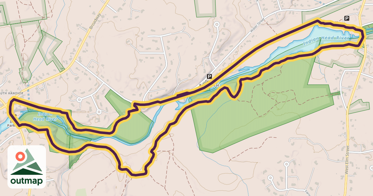 Map of Indian Head River Trail