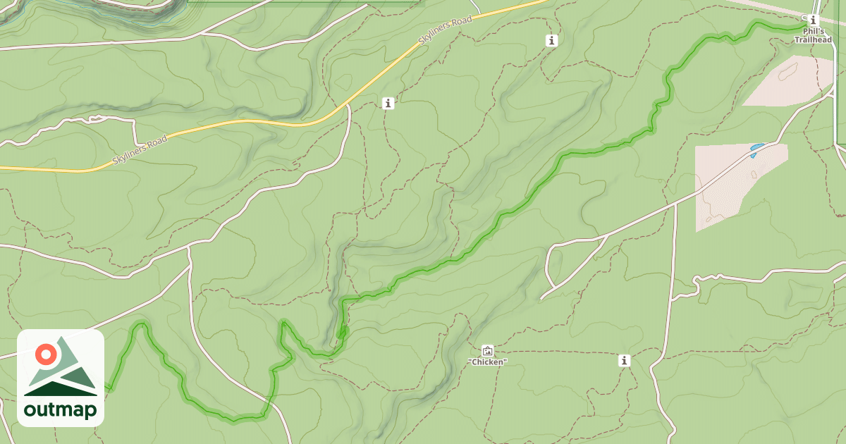 Map of Kent's Trail