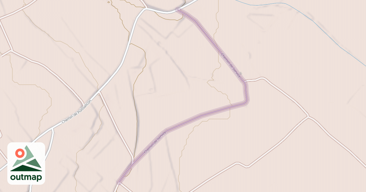 Map of Chemin de Service