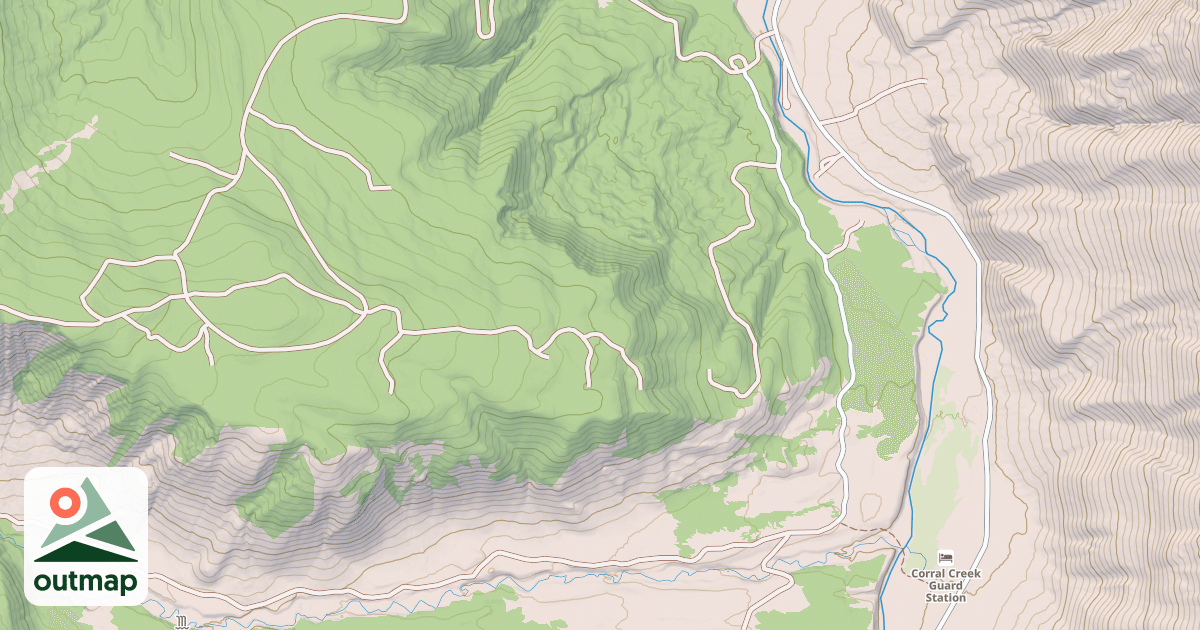 Map of CORRAL CREEK