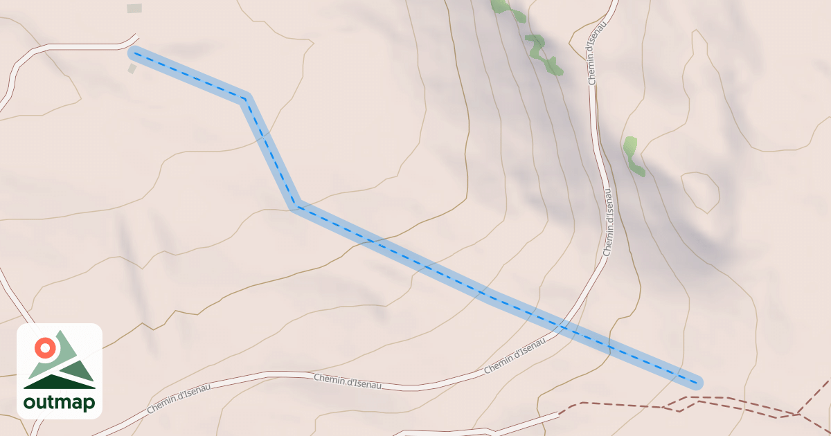 Map of (abandonné) piste
