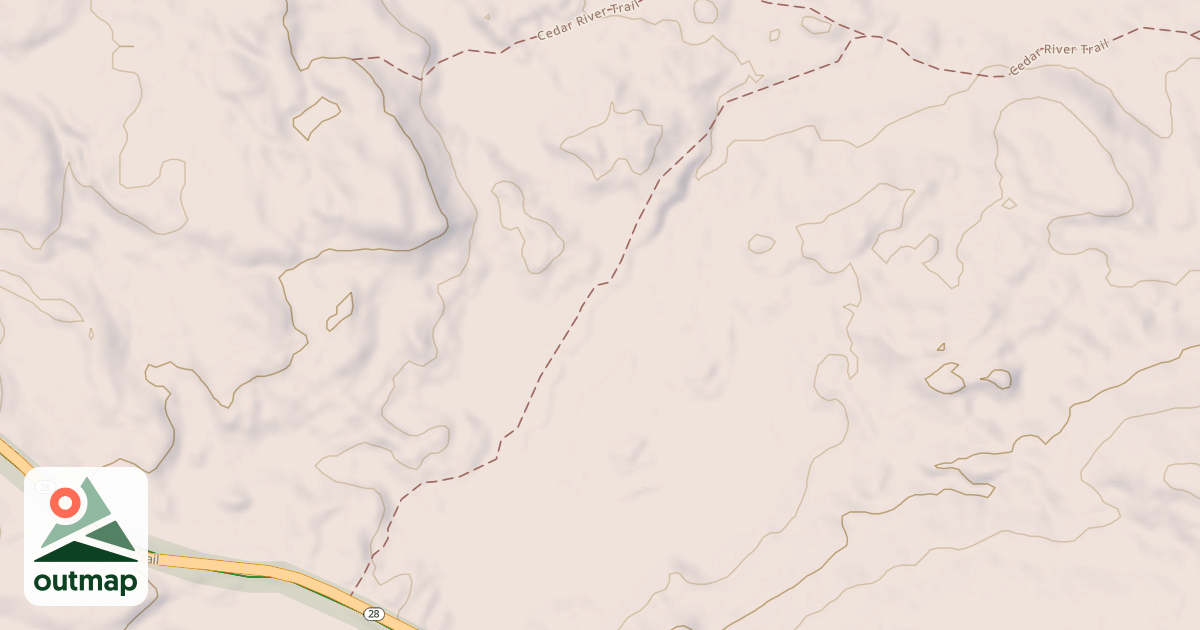 Map of Rock Lake Trail