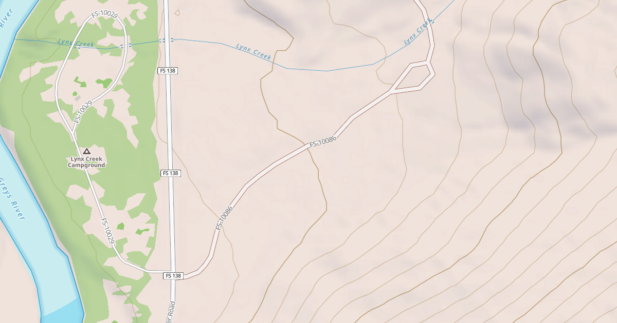 Map preview of LYNX CREEK