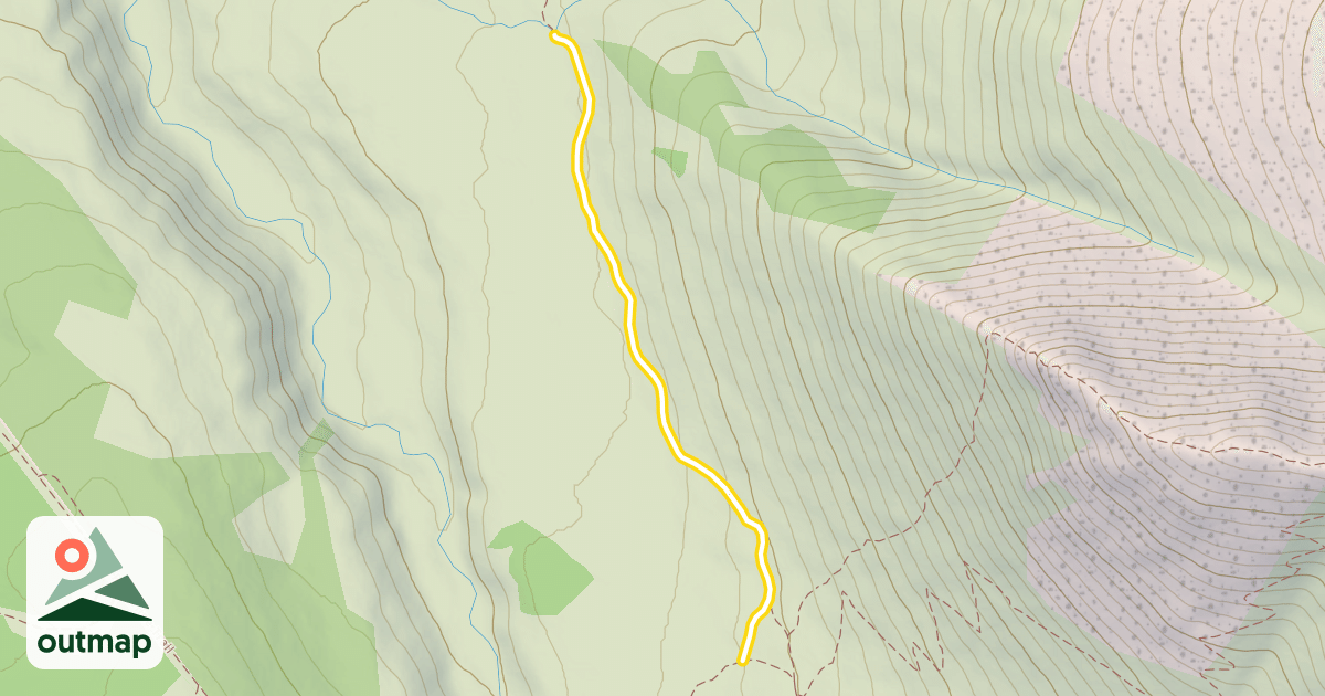 Map of Middle Fork Trail