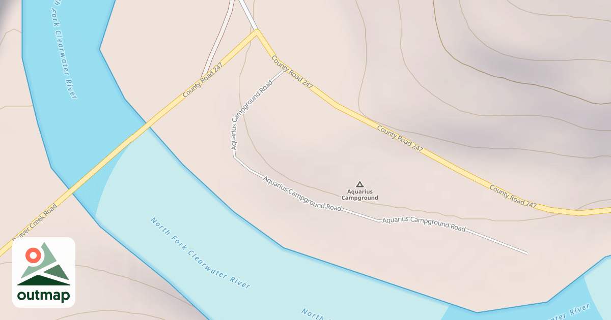 Map of AQUARIUS CAMP GRD
