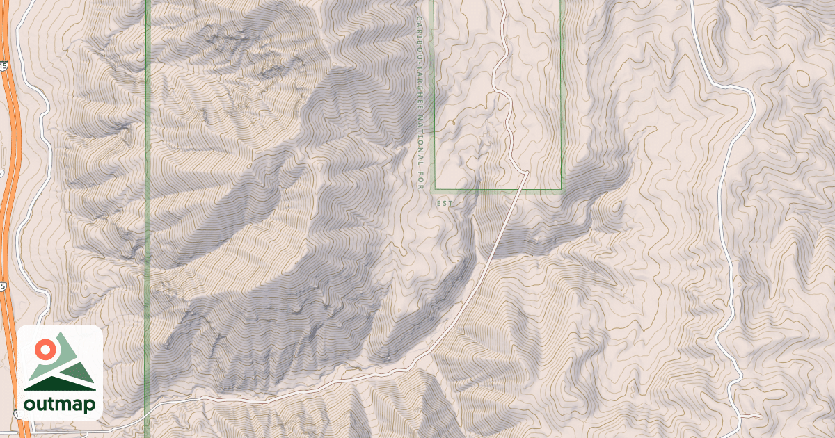 Map of Fourmile Canyon