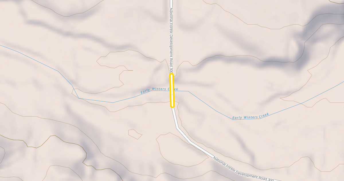 Map preview of National Forest Development Road 300