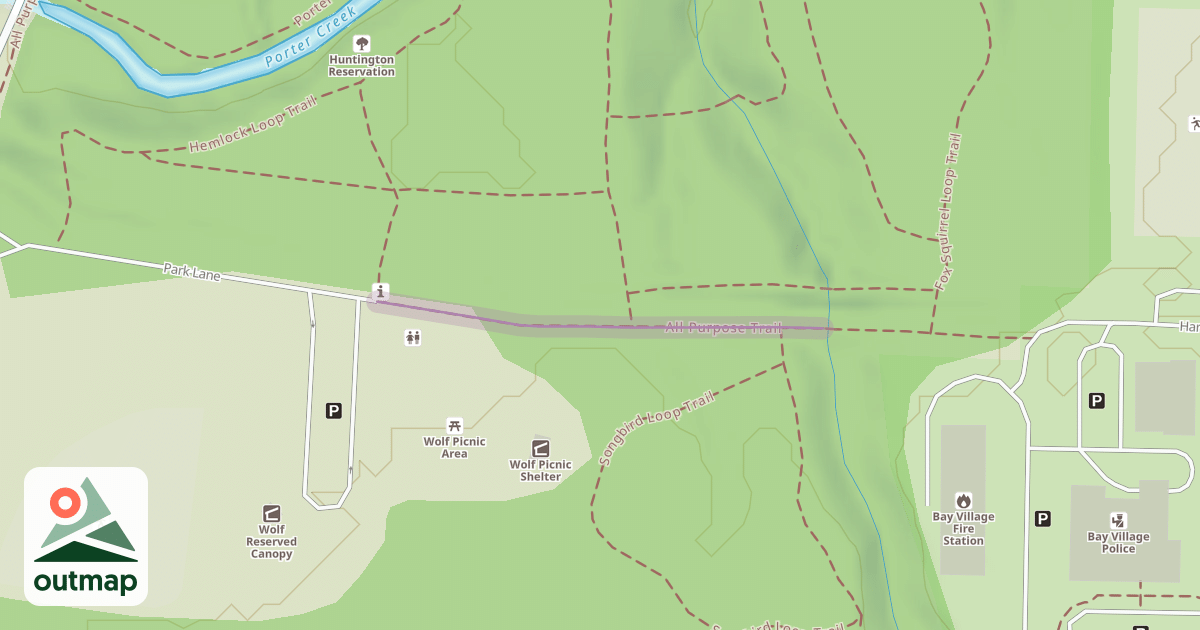 Map of All Purpose Trail