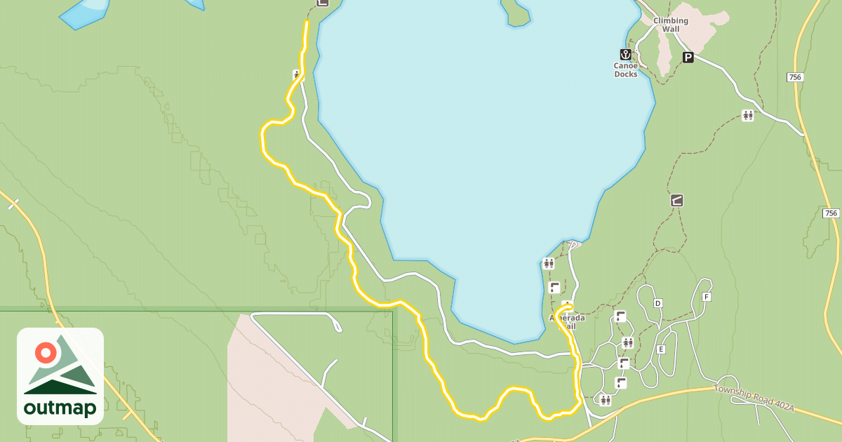 Map of Amerada Trail