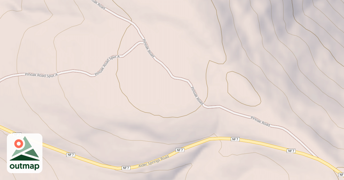 Map of PINOAK SPUR A