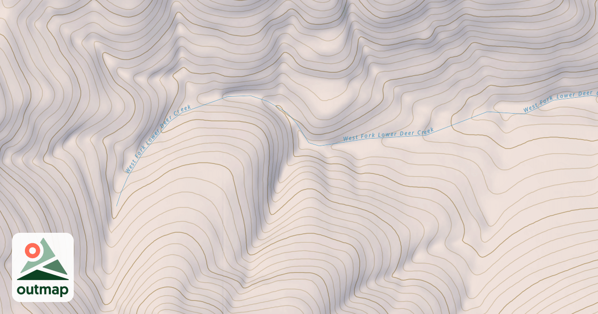 Map of LOWER DEER CREEK