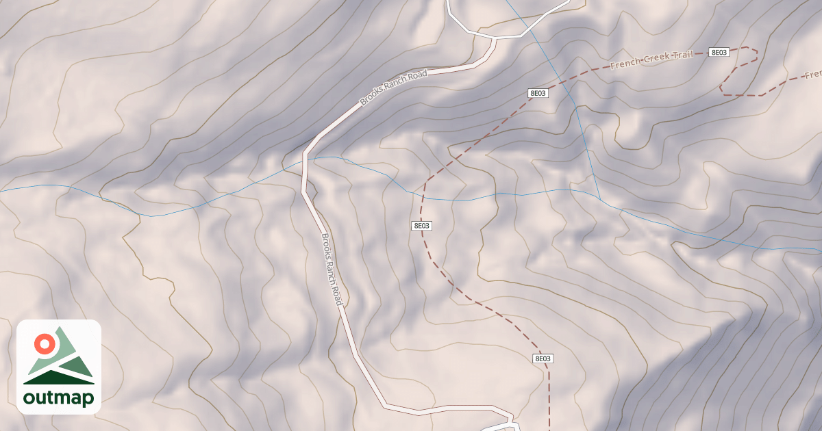 Map of BROOKS RANCH