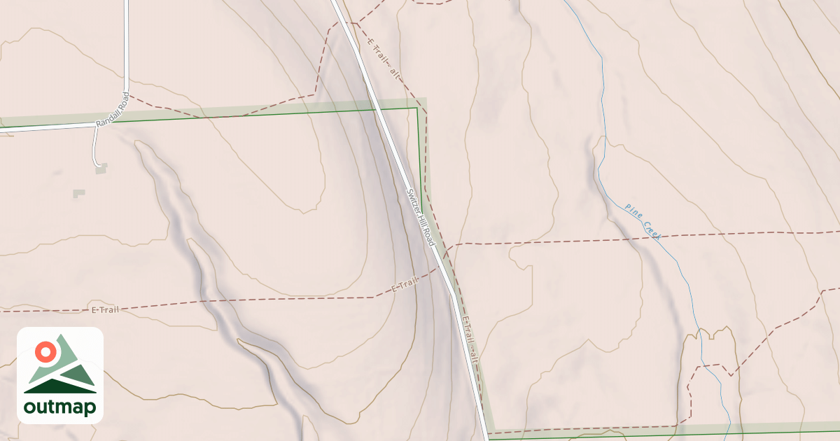 Map of E Trail