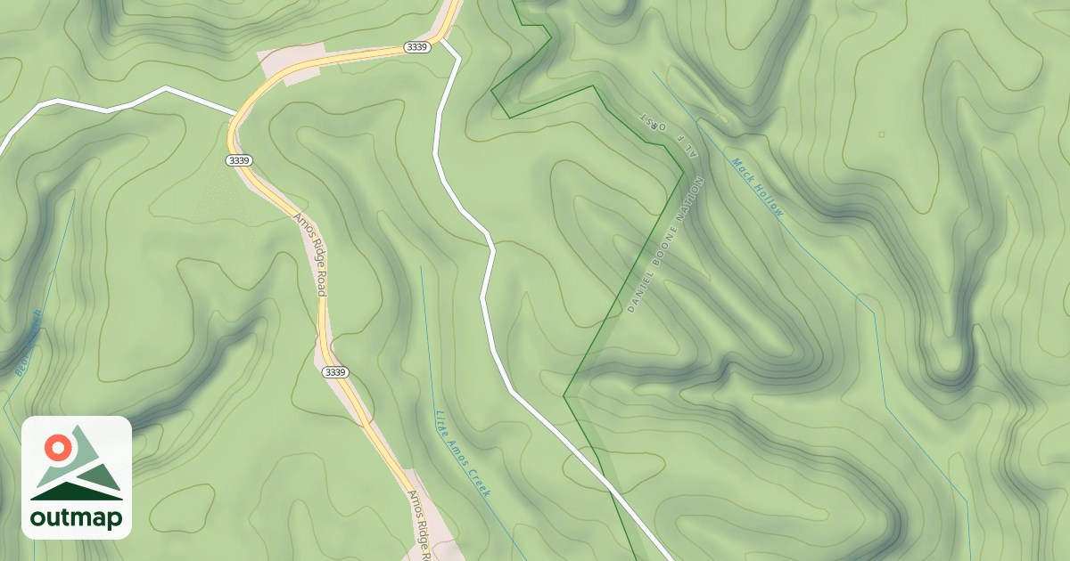 Map of DICK MACK RIDGE
