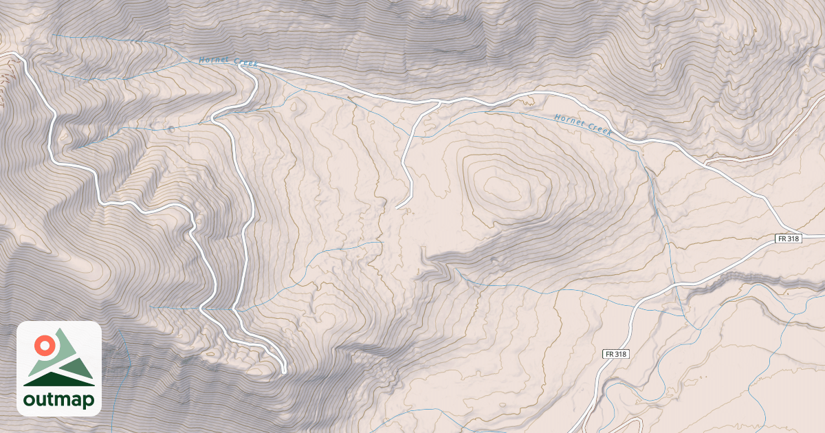 Map of HORNET CREEK