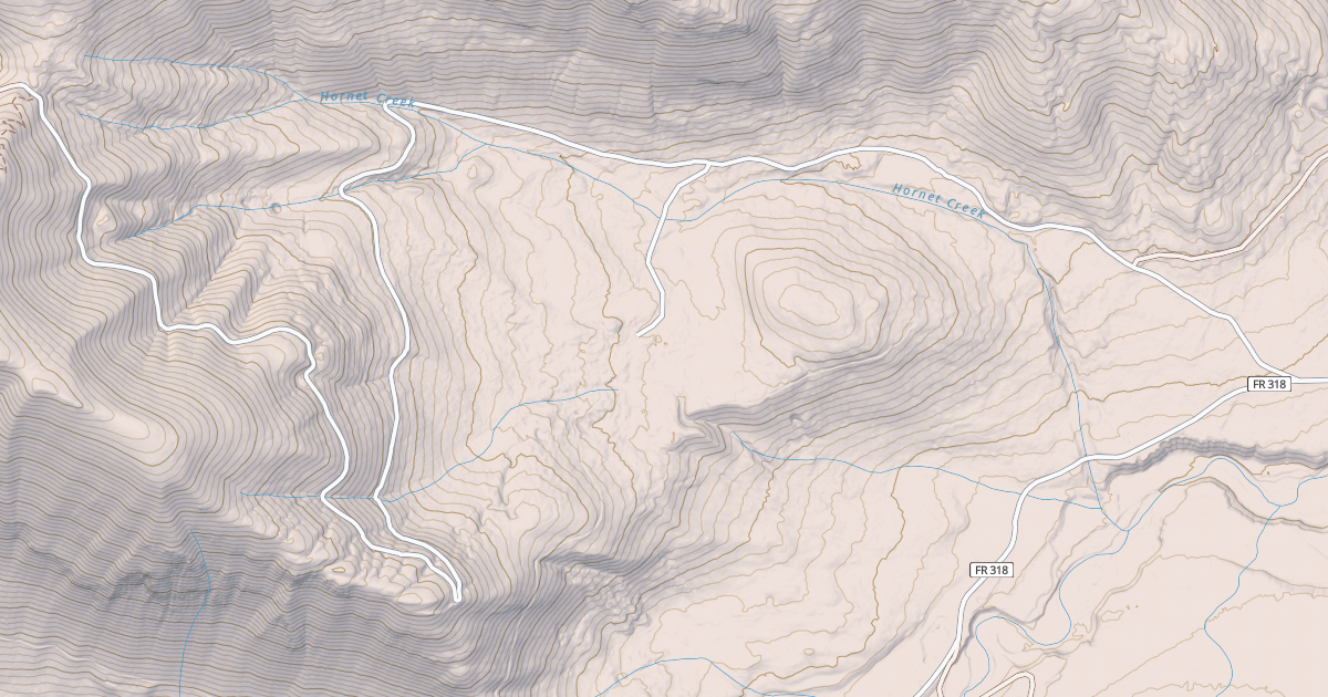 Map preview of HORNET CREEK