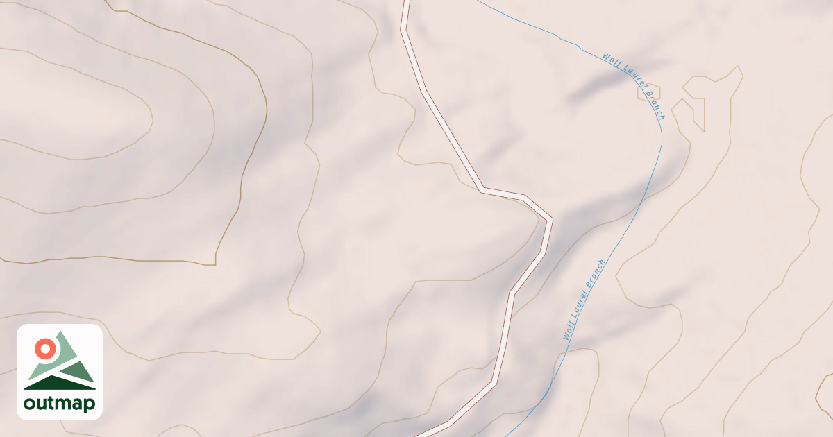 Map of WOLF LAUREL HUNTER CAMP in Graham