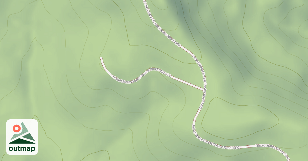 Map of USFS Motor Vehicle Use Map Roads {24269AE3-B241-47C7-A0A0-FC92B453B22E}