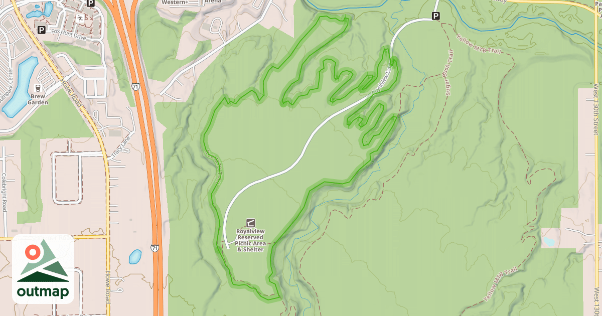 Map of Red MTB Trail