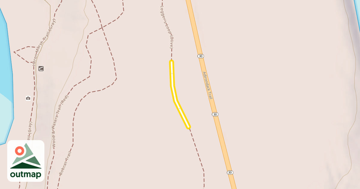 Map of Logger's Loop (Olive)
