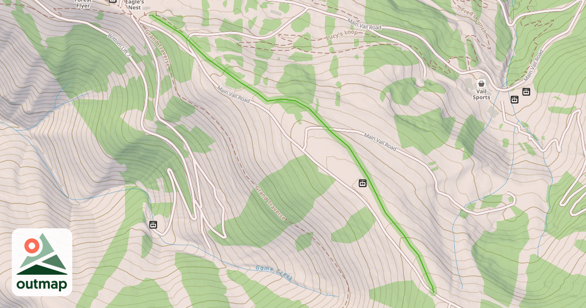 Map of Eagle's Nest Ridge