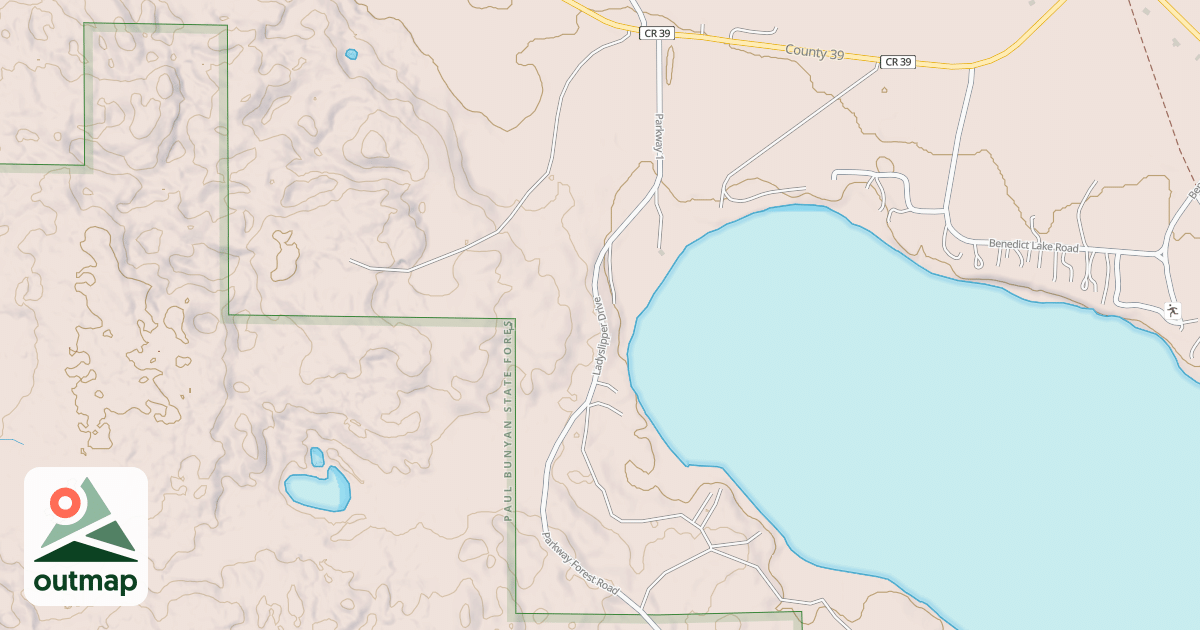 Map of Martineau Recreational Trails