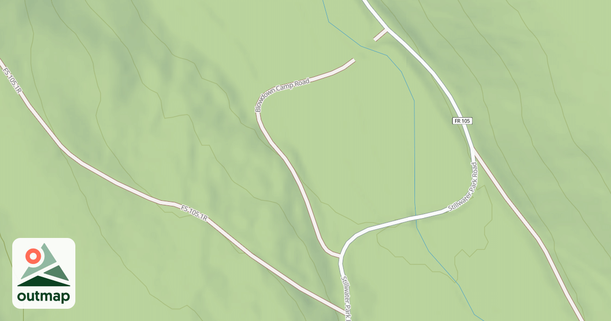 Map of BLOWDOWN CAMP