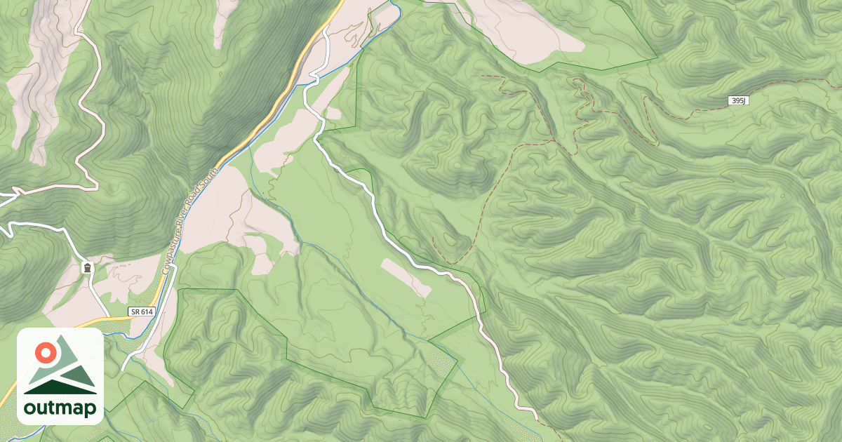 Map of BENSON RUN-WEST SIDE