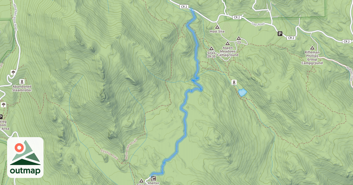 Map of Service Road