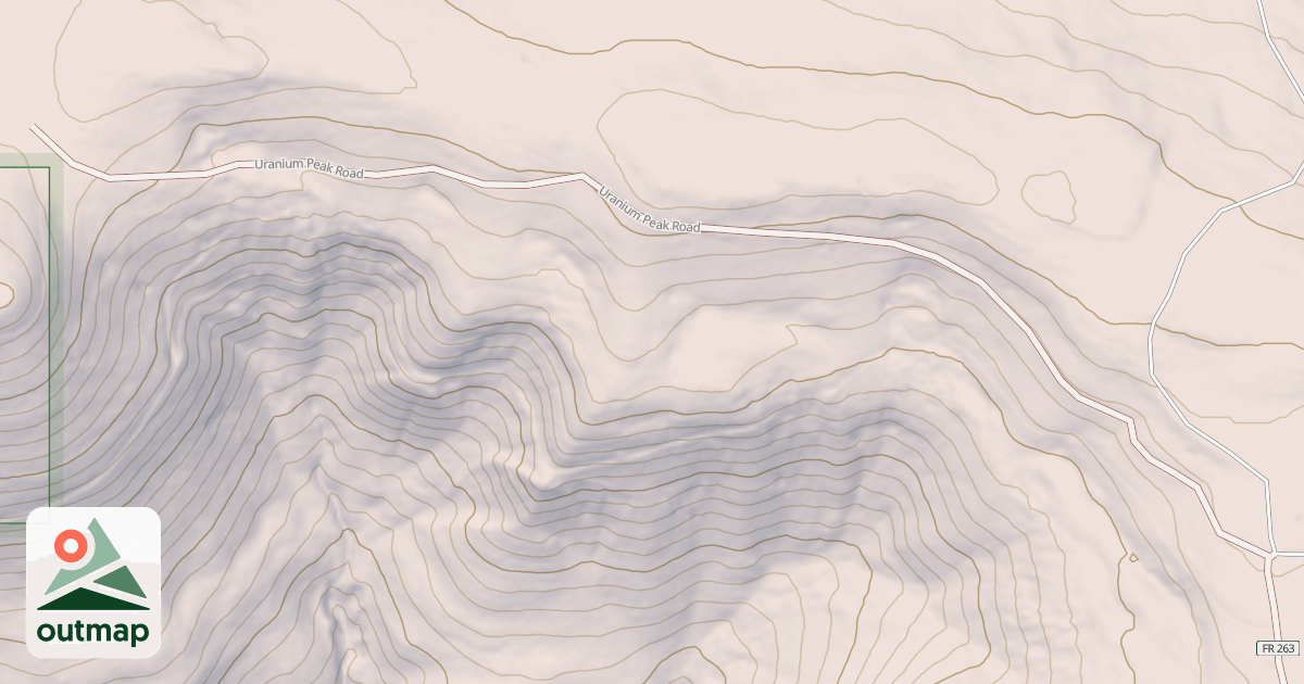 Map of URANIUM PEAK