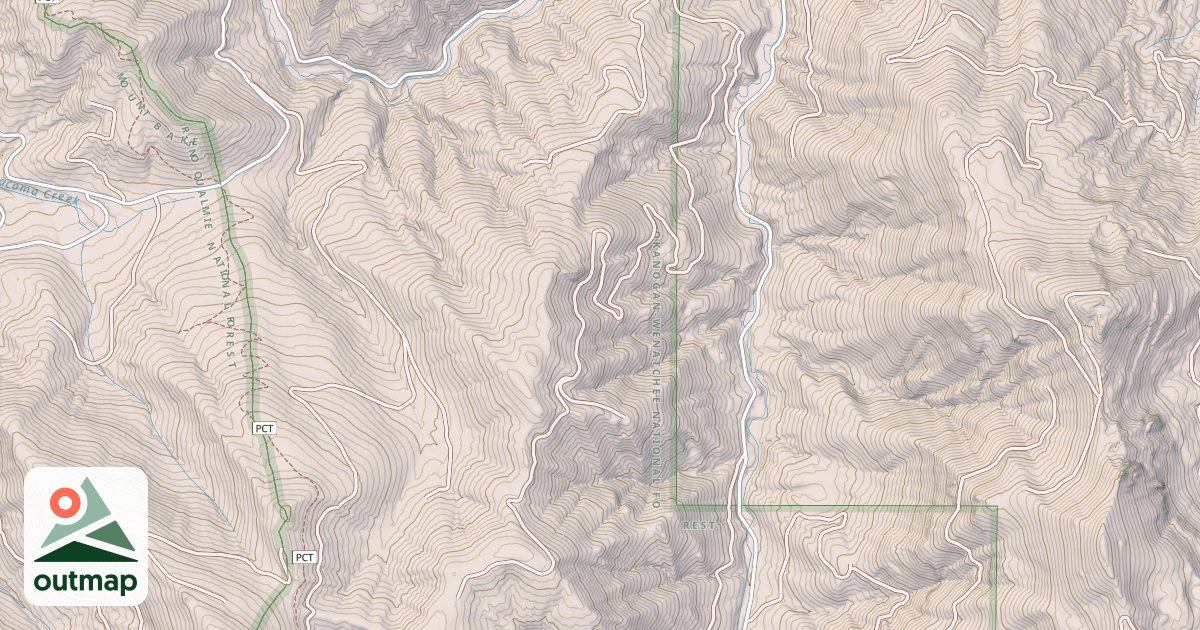 Map of LOG CREEK SPUR