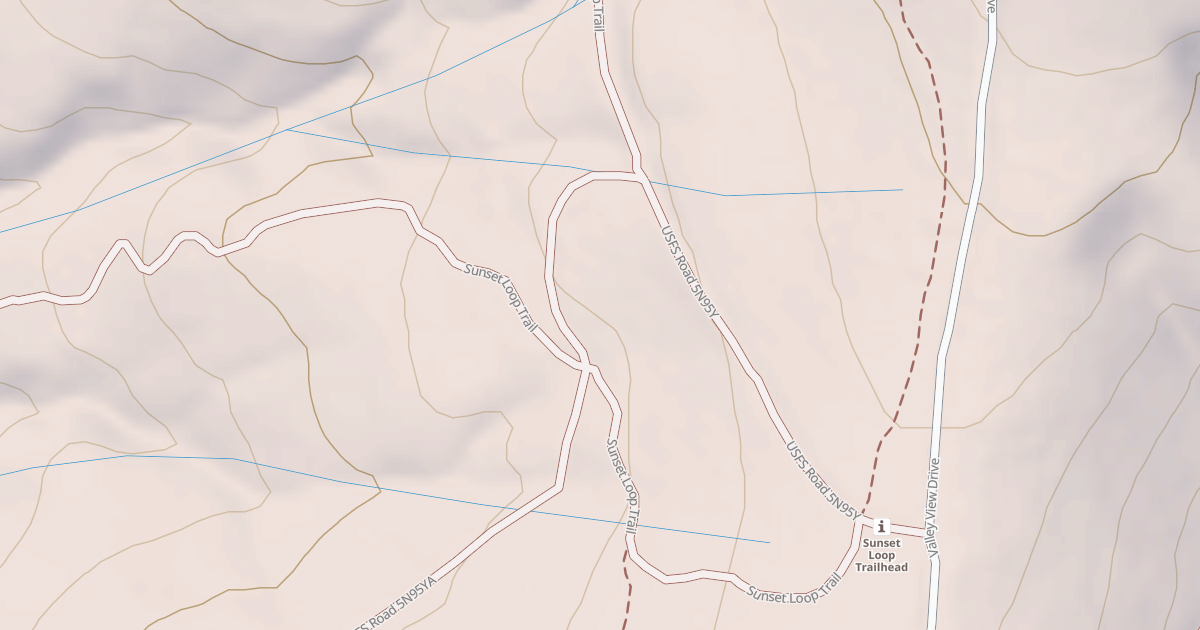 Map preview of USFS National Forest System Roads {A4DE5AFB-3BA0-44C3-979F-D502C392457D}