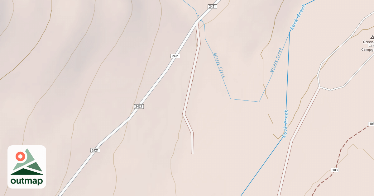 Map of DISPERSED CAMPSITE