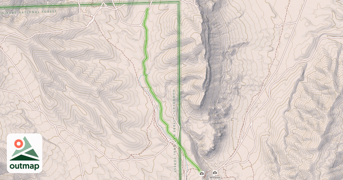 Map of Dead Horse Loop