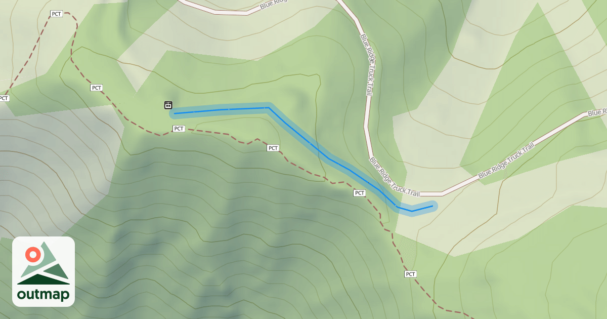 Map of Crest Trail