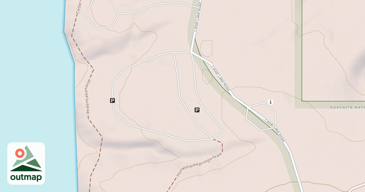 Map of CEDAR LAKE DAY USE