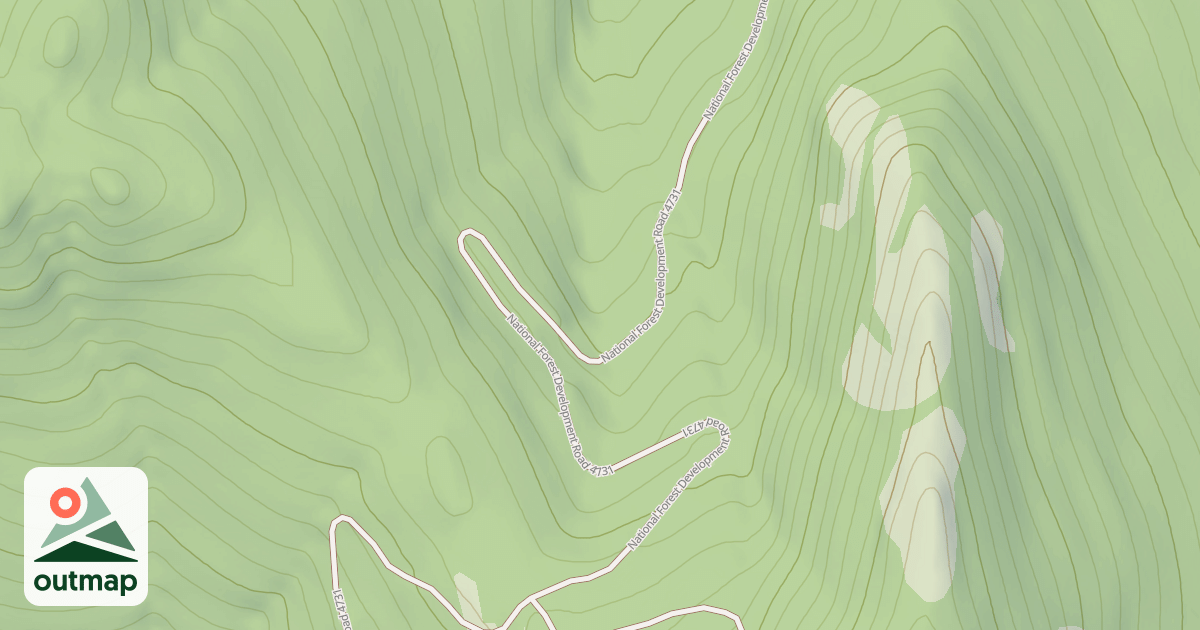 Map of Big Creek Baldy Snowmobl Loop