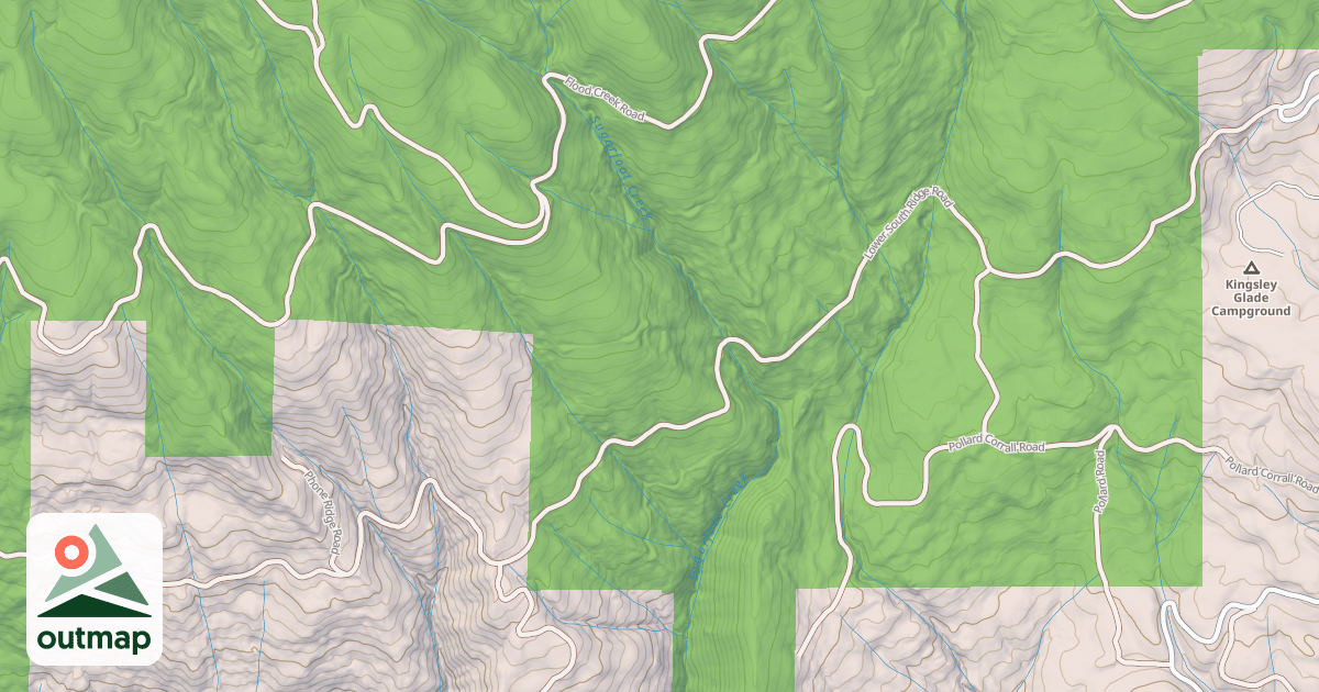 Map of LOWER SOUTH RIDGE