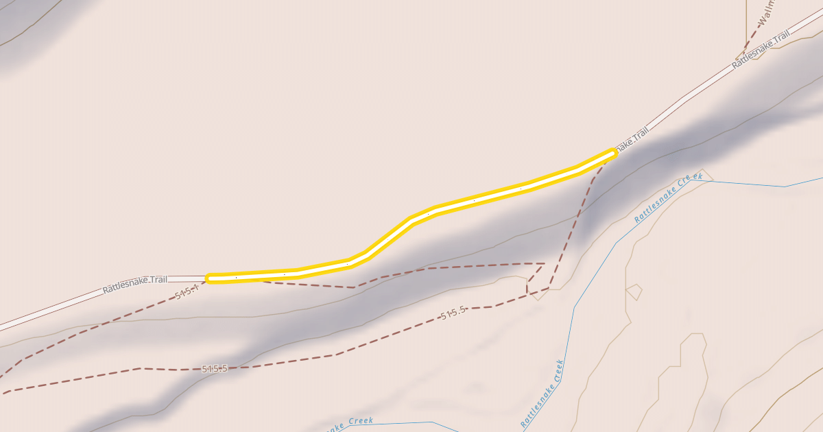 Map preview of Rattlesnake Trail