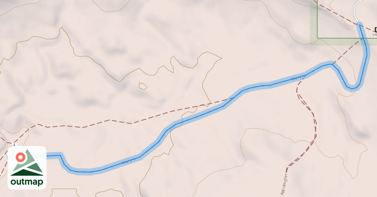 Map of Mary's Loop Road