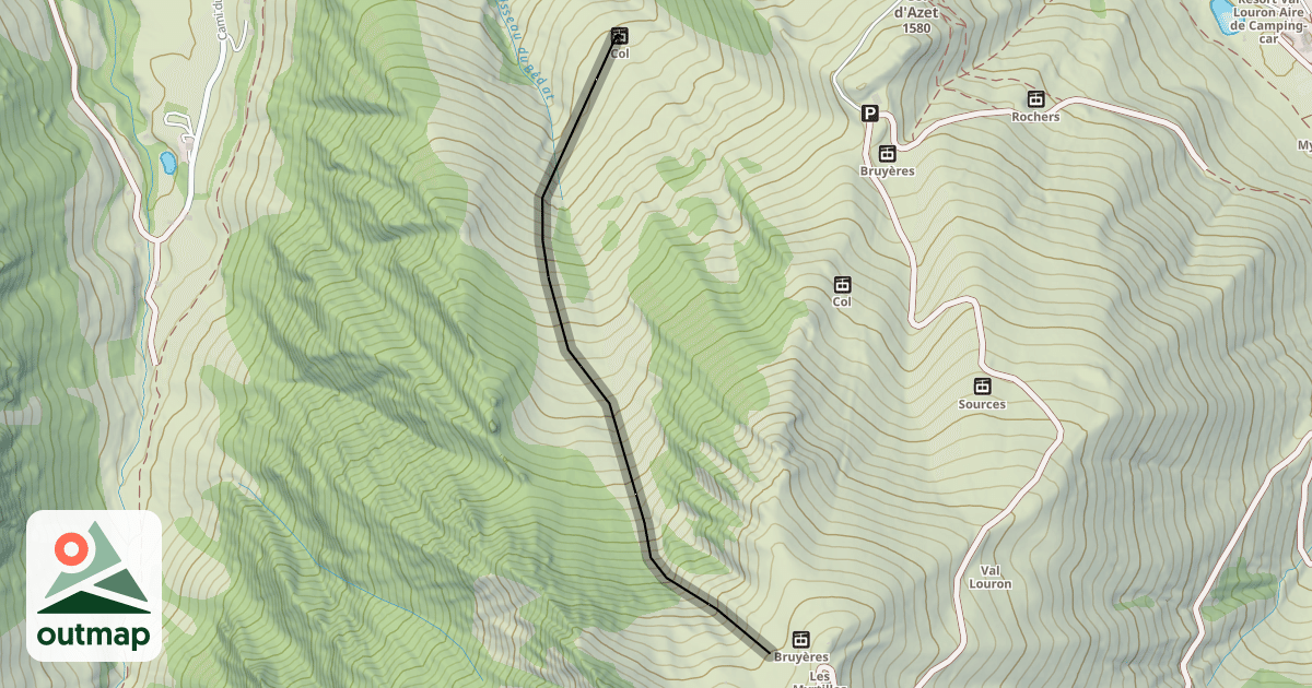 Map of Les Isards