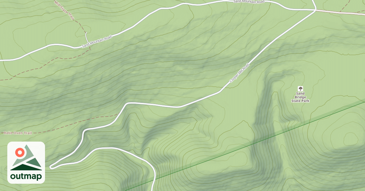 Map of Bald Eagle State Forest Snowmobile Trails