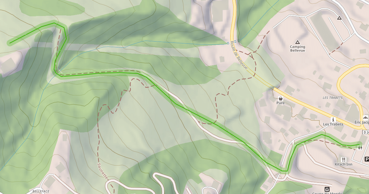 Map preview of Jorland retour Téléphérique