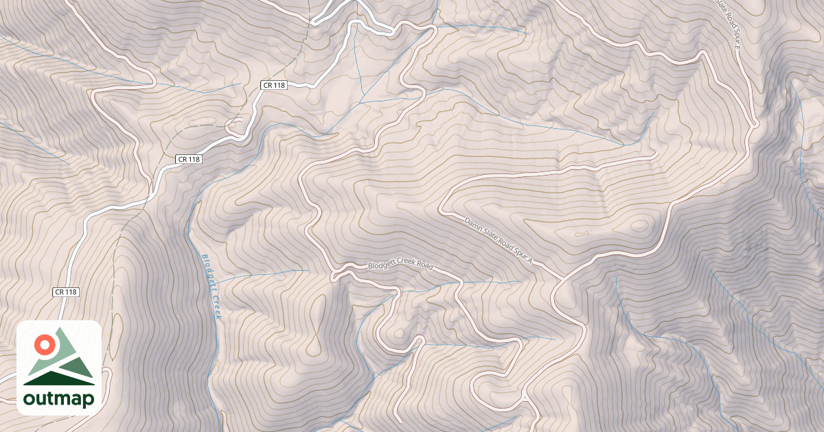 Map of BLODGETT CREEK